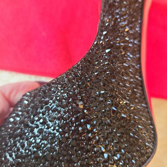 Christian Louboutin Hyper Prive Black Very Riche Strass - Picture 9 of 14